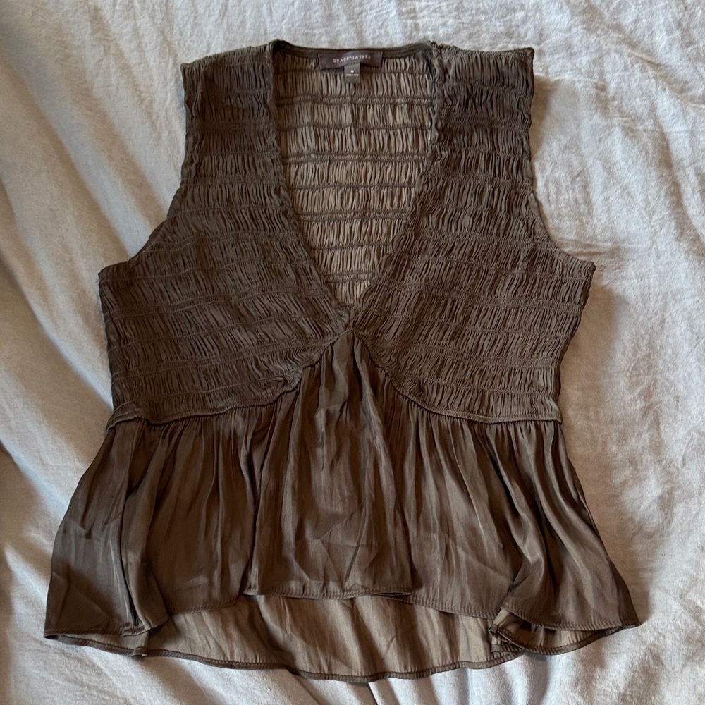 Women's Sleeveless grey Top